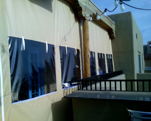 VCP(Vinyl Coated Polyester) Enclosure - Rader Awning