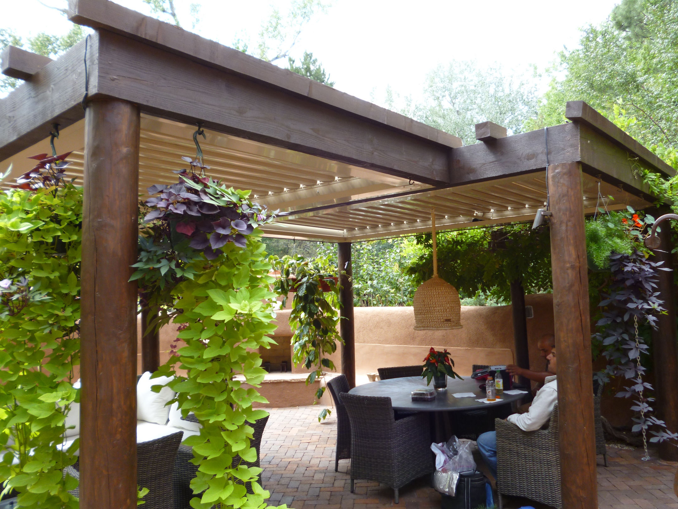 Equinox with Contractors wood Frame Metal Awning