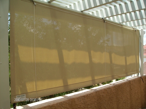 Rope and Pulley Curtain - Rader Awning