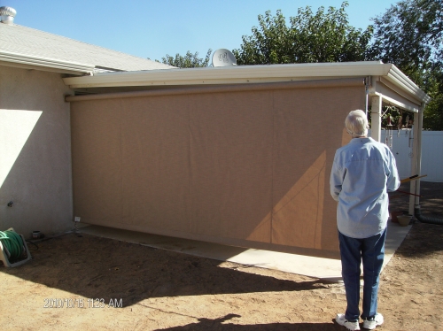 Vertical Roll Curtain - Rader Awning