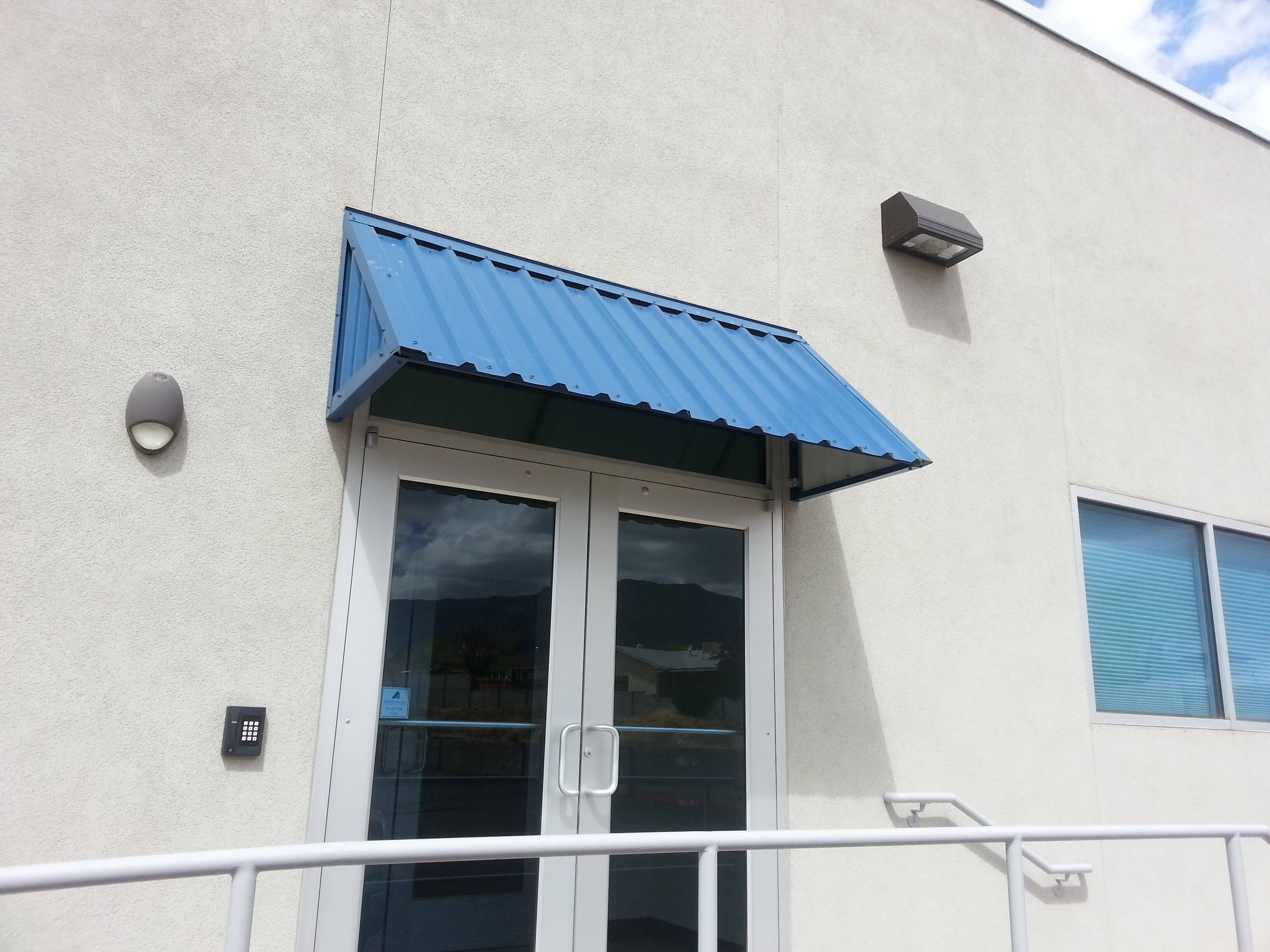 Steel awnings clearance